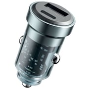 Trands Glassy Series Dual Port Car Charger Black
