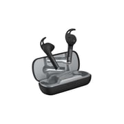 Defunc True Sport Bluetooth Wireless Earbuds With IPX5 Water Resistance And Multi Tip Wing Design Black