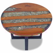 vidaXL Coffee Table Teak Resin 60 cm