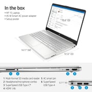 HP (2020) Laptop - 11th Gen / Intel Core i5-1135G7 / 256GB SSD / 8GB RAM / Windows 11 / English Keyboard / Silver / International Version - [15-DY2795WM]