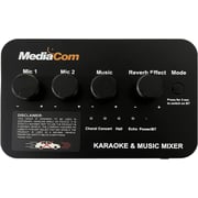 Mediacom MCI-Mix 88 Karaoke Anywhere Mixer With Bluetooth 5.0 Connection, 1 Corded Mic And Multiple Reverb Effects