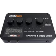 Mediacom MCI-Mix 88 Karaoke Anywhere Mixer With Bluetooth 5.0 Connection, 1 Corded Mic And Multiple Reverb Effects