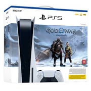 Sony PlayStation 5 Console (CD Version) White - Middle East Version God of War Ragnarok Bundle