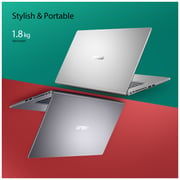ASUS (2019) Laptop - Intel Celeron-N4020 / 15.6inch FHD / 4GB RAM / 128GB SSD / Shared Intel UHD Graphics 600 / Windows 11 Home / English & Arabic Keyboard / Silver / Middle East Version - [X515MA-EJ878WS]