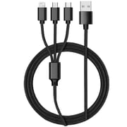 Blaupunkt 3 In 1 USB Cable 1.25m Black