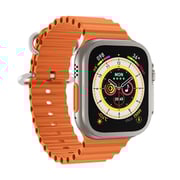 Zentality 49mm Ultra Fit Evo Calling Smart Watch with Voice Assistant Orange