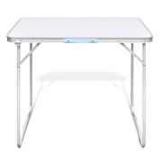 vidaXL Foldable Camping Table with Metal Frame 80 x 60 cm
