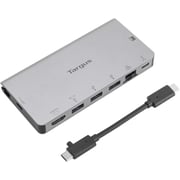 Targus USB-C Single Video 4K HDMI Dock with card reader and removable cable, 100W power pass through