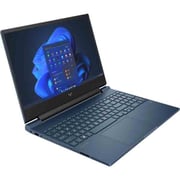 HP Victus Gaming Laptop - 12th Gen Core i7 3.5GHz 16GB 512GB 4GB Win11 15.6inch FHD Blue NVIDIA GeForce RTX 3050 Ti English/Arabic Keyboard 15FA0063NE + Hyper X Bundler + HyperX Headset + Mouse