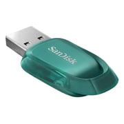 فلاشة ذاكرة سانديسك ألترا إيكو USB 3.2 سعة 64 جيجابايت - لون أخضر SDCZ96-064G-G46