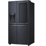 LG Side by Side Refrigerator, InstaView Door-in-Door, Matte Black, Hygiene FRESH+, ThinQ