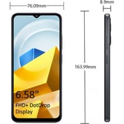 Xiaomi POCO M5 6GB 128GB 4G Smartphone Black- International Version