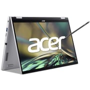 Acer Spin 3 (2022) Laptop - 12th Gen / Intel Core i5-1235U / 14inch FHD / 8GB RAM / 512GB SSD / Windows 11 Home / English & Arabic Keyboard / Pure Silver / Middle East Version - [SP314-55N-57QC]