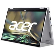 Acer Spin 3 (2022) Laptop - 12th Gen / Intel Core i5-1235U / 14inch FHD / 8GB RAM / 512GB SSD / Windows 11 Home / English & Arabic Keyboard / Pure Silver / Middle East Version - [SP314-55N-57QC]