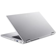 Acer Spin 3 (2022) Laptop - 12th Gen / Intel Core i5-1235U / 14inch FHD / 8GB RAM / 512GB SSD / Windows 11 Home / English & Arabic Keyboard / Pure Silver / Middle East Version - [SP314-55N-57QC]