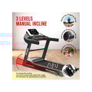 Sparnod Fitness STH-1250 (3 Hp Peak) Automatic Motorised Treadmill for Home Use | Speed-12Km/Hr | Max User Weight 100 Kg | 3 Level Manual Incline | Free Installation Video Assistance