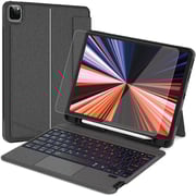 Glassology iPad 10.9 Detachable Keyboard 10th Gen with Screen Protector Black