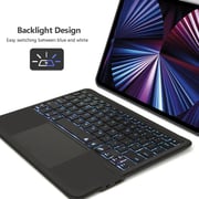 Glassology iPad 10.9 Detachable Keyboard 10th Gen with Screen Protector Black