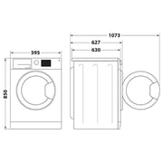Whirlpool Front Loading Washing Machine 9 kg FFD 9469 CV GCC