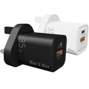 Max & Max DCUK35W-W GaN Dual port charger 35Watts White