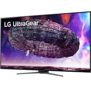 LG 48'' UltraGear UHD OLED Monitor with Anti-Glare Low Reflection 0.1ms R/T 120Hz and G-SYNC Compatible