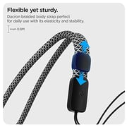 Spigen Universal Adjustable Hand Wrist Strap Phone Lanyard compatible with Apple Airpods Pro (2nd Generation) - Black & White