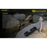 NITECORE TIKI Mini Futuristic LED Keychain Light 300 Lumens-Built-in Rechargeable Li-ion battery