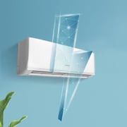 مكيف هواء سبليت CHiQ قوة 1.5 حصان، تبريد T3 و4 اتجاهات وإعادة تشغيل تلقائية وموفر للطاقة وبنمط للنوم، 18000 وحدة حرارية بريطانية، بلون أبيض وموديل CSC318K