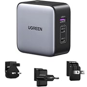 Ugreen 3 Port Travel Charger Grey