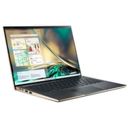 Acer Swift 5 (2022) Laptop - 12th Gen / Intel Core i7-1260P / 14inch WUXGA / 16GB RAM / 512GB SSD / Windows 11 Home / English & Arabic Keyboard / Mist Green / Middle East Version - [SF514-56T-70F0]