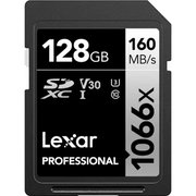 Lexar Professional 1066X SDXC UHS-I Memory Card 128GB Black LSD1066128G-BNNNG