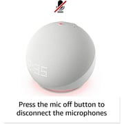 Amazon Echo Dot 5Th Generation Smart Speaker With Clock White