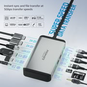 Promate MacBook Docking Station with Extended Multi-Display- VersaHub-MST