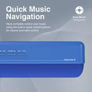Promate Portable HD 6W True Wireless 5.0 Bluetooth Speaker- Capsule-2 Blue