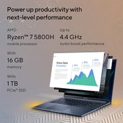 ASUS VivoBook 16X (2021) Laptop - AMD Ryzen 7-5800H / 16inch WUXGA / 16GB RAM / 1TB SSD / Shared AMD Radeon Vega 7 Graphics / Windows 11 / English & Arabic Keyboard / Silver / Middle East Version - [M1603QA-MB731W]