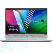 Asus Vivobook Pro 15 OLED M3500QC-OLED1R5W Laptop - Ryzen 5 BGB 512GB 4GB Win11 15.6inch OLED Silver English/Arabic Keyboard