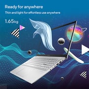 Asus Vivobook Pro 15 OLED M3500QC-OLED1R5W Laptop - Ryzen 5 BGB 512GB 4GB Win11 15.6inch OLED Silver English/Arabic Keyboard