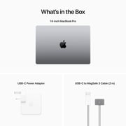 Apple MacBook Pro 14-inch (2023) - Apple M2 Chip Pro / 16GB RAM / 512GB SSD / 16-core GPU / macOS Ventura / English & Arabic Keyboard / Space Grey / Middle East Version - [MPHE3AB/A]