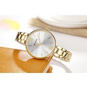 Curren CRN9017-GLD/WHT-Depict the very nature of time.