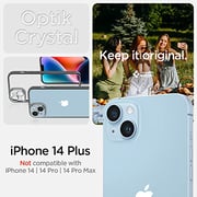 Spigen Optik Crystal designed for iPhone 14 PLUS case cover - Chrome Gray