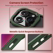 Moxedo Magnetic Protective Case 360 Protection Clear Case Hard PC with Built-in Strong Magnets Compatible with MagSafe Designed for iPhone 13 Pro Max 6.7 inch (Green)