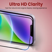 Moxedo Glass Screen Protector Ultra HD Clear 10x Military Grade Protection with Easy Installation Frame compatible for iPhone 14 6.1 inch