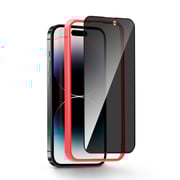 Moxedo Glass Screen Protector Privacy HD 10x Military Grade Protection with Easy Installation Frame Compatible for iPhone 14 Pro 6.1 inch