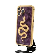 Caviar Luxury 24K Gold Customized iPhone 14 Pro Max 1 TB Leather Exotic Snake Edition - UAE Version