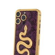 Caviar Luxury 24K Gold Customized iPhone 14 Pro Max 1 TB Leather Exotic Snake Edition - UAE Version