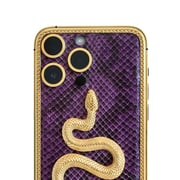 Caviar Luxury 24K Gold Customized iPhone 14 Pro Max 1 TB Leather Exotic Snake Edition - UAE Version