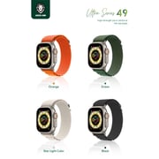 Green Lion Ultra Series High-Strength Watch Strap for Apple Watch 42mm/44mm/45mm/49mm- Black