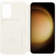 Samsung Smart View Wallet Case Beige Galaxy S23 Plus