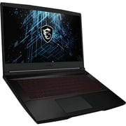 MSI GF63 Thin (2023) Gaming Laptop - 12th Gen / Intel Core i5-12450H / 15.6inch FHD / 8GB RAM / 512GB SSD / 6GB NVIDIA GeForce RTX 4050 Graphics / Windows 11 Home / English & Arabic Keyboard / Black / Middle East Version - [GF63 Thin]