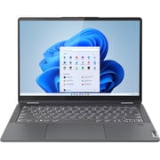 Lenovo Ideapad Flex 5 14IAU7 (2022) 2-in-1 Laptop - 12th Gen / Intel Core i7-1255U / 14inch WUXGA / 1TB SSD / 16GB RAM / Shared Intel Iris Xe Graphics / Windows 11 Home / English & Arabic Keyboard / Storm Grey / Middle East Version - [82R700BAAX]